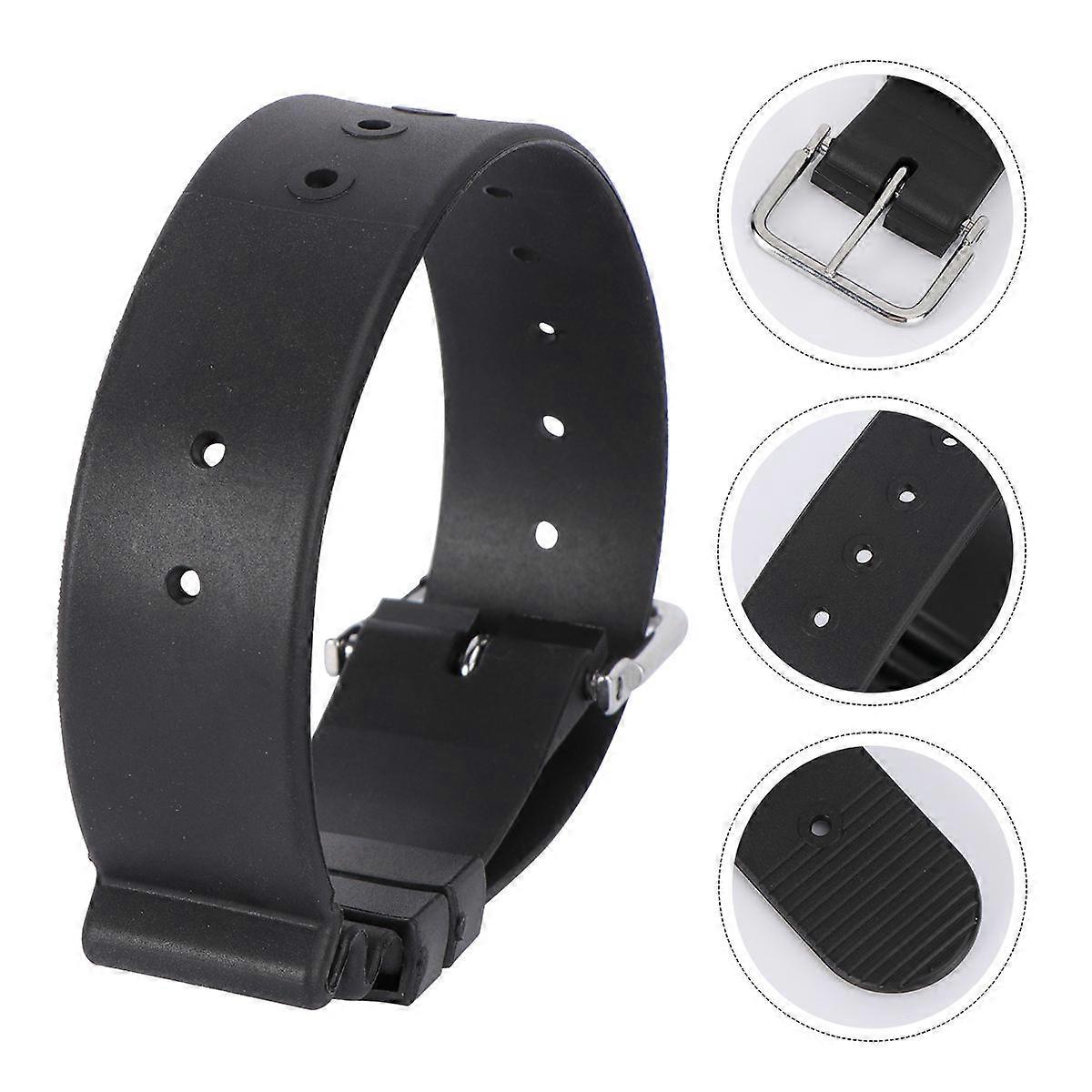 Replaceable Wristband Watch Band Waterproof Compass Watch Strap Black