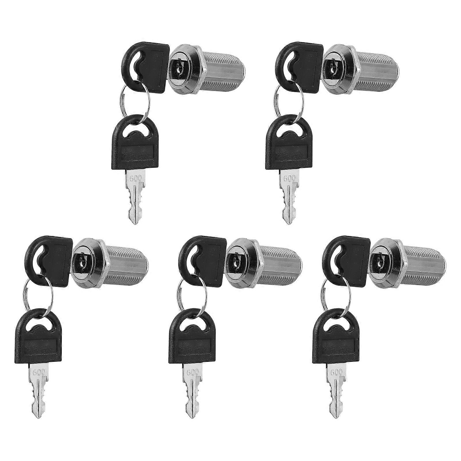 Security Mailbox Locks Made of Zinc Alloy Silver Color Ideal for Letter Box 5 Pieces