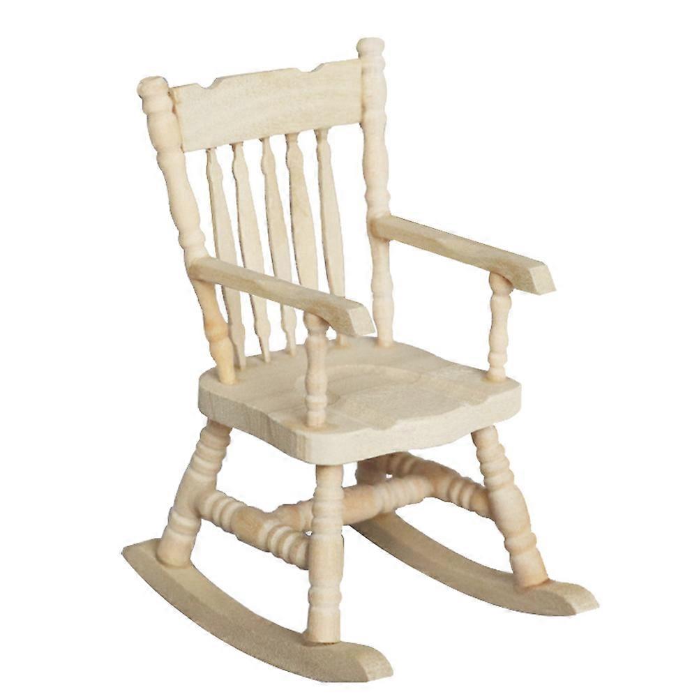 Chair Figurines Miniature Toys Realistic Style Wood Material 8.5X6.6X4.7Cm For Home Decor Children Collectors 1Pack