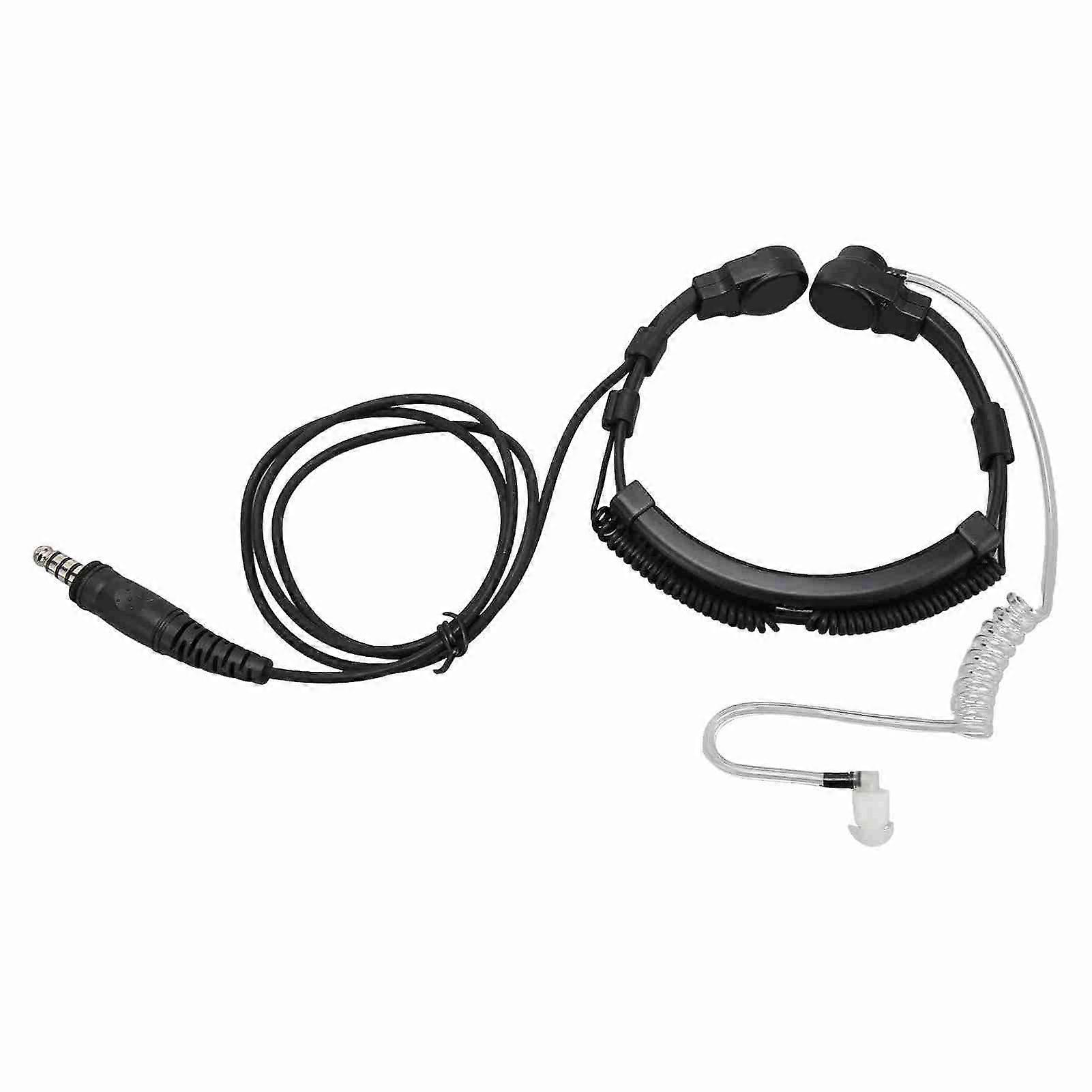Throat Microphone Headset Coiled Walkie Talkie Earpiece with U94 PTT for Motorola XTN600 SV22C SU220 XV2600 XU2600 2 Pin 