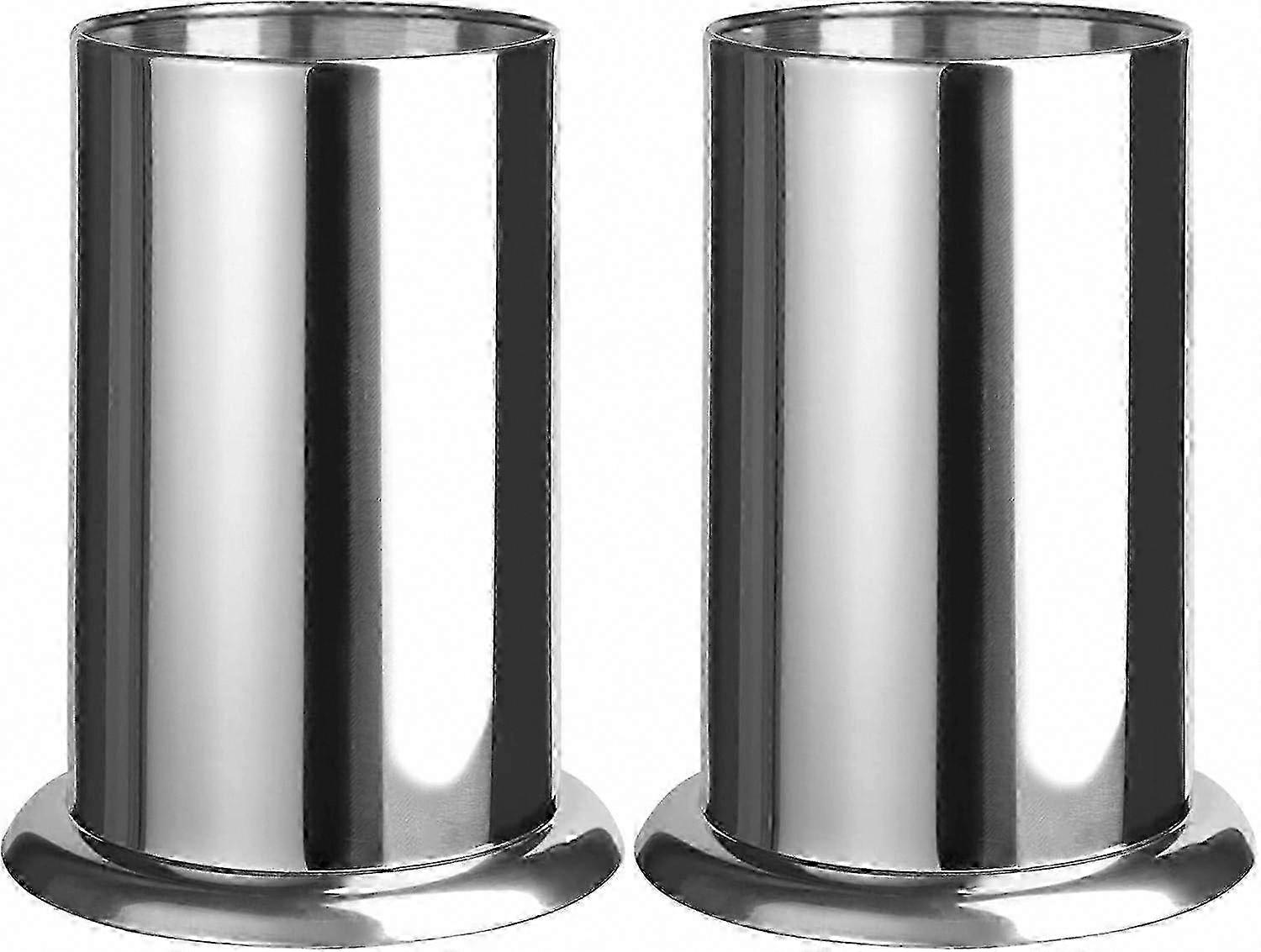Edelstahl-Strohhalm- und Kaffeerührerhalter für Theke - 6,7 "x 4,9" (2er-Pack)