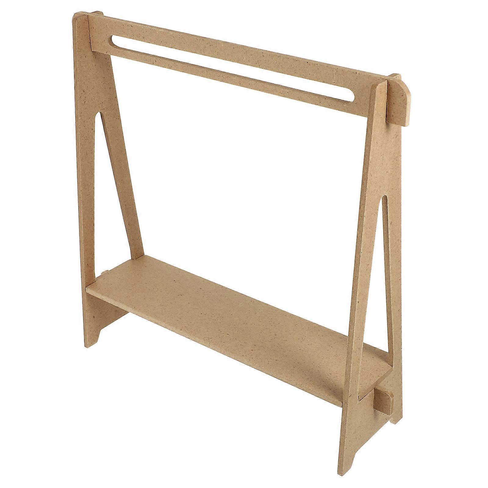 Mini Doll Garment Rack, Space Saving Clothes Organizer for Dolls, DIY Dollhouse Hanger for Adorning Miniature Scenes