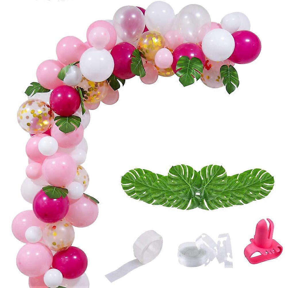 85Pcs Decorative Balloons Birthday Party Ornaments White Round Latex Fun