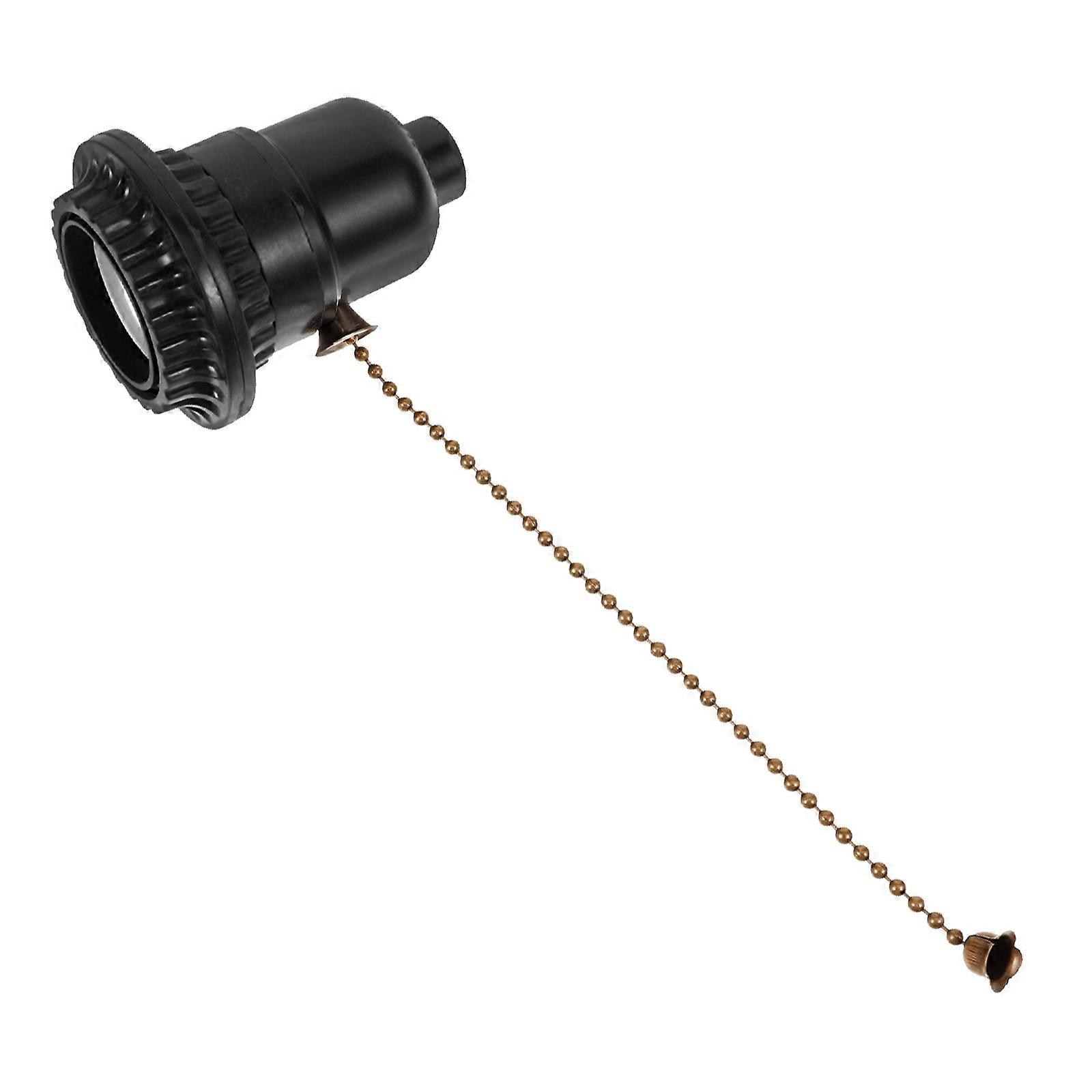 Light Socket With Pull Chain Switch Ideal For Office Use In Compact Size Of 7.00X5.50X5.50CM Comprehensive Lighting Functionality 1Pcs