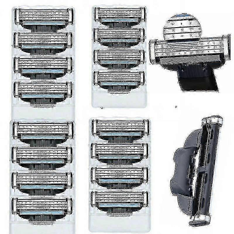 16st för Gillette Mach 3 rakblad blad i rostfritt stål Replacments