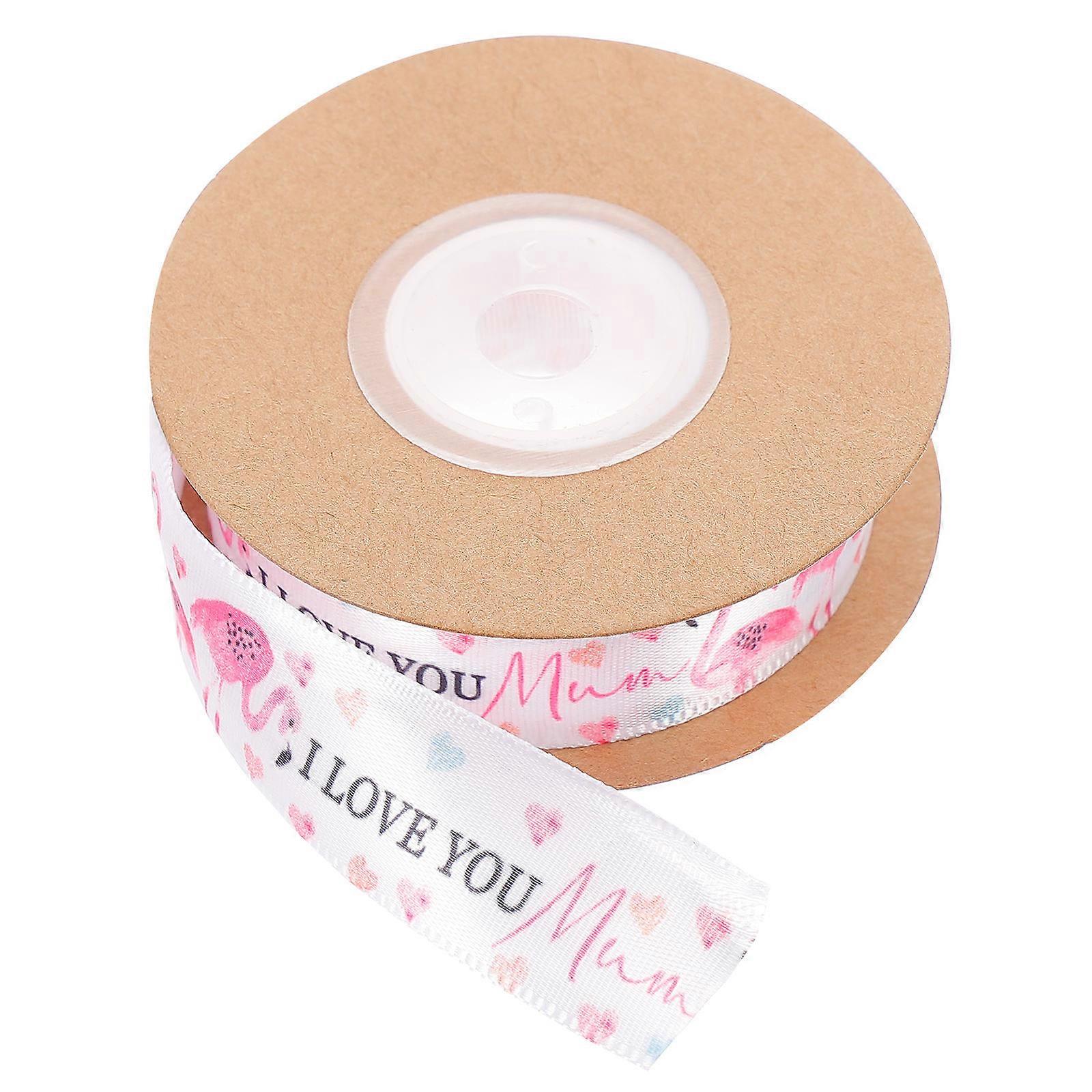 Fire Flamingo Ribbon Mother's Day Wrapping Ribbon for Decor Use 1 Roll
