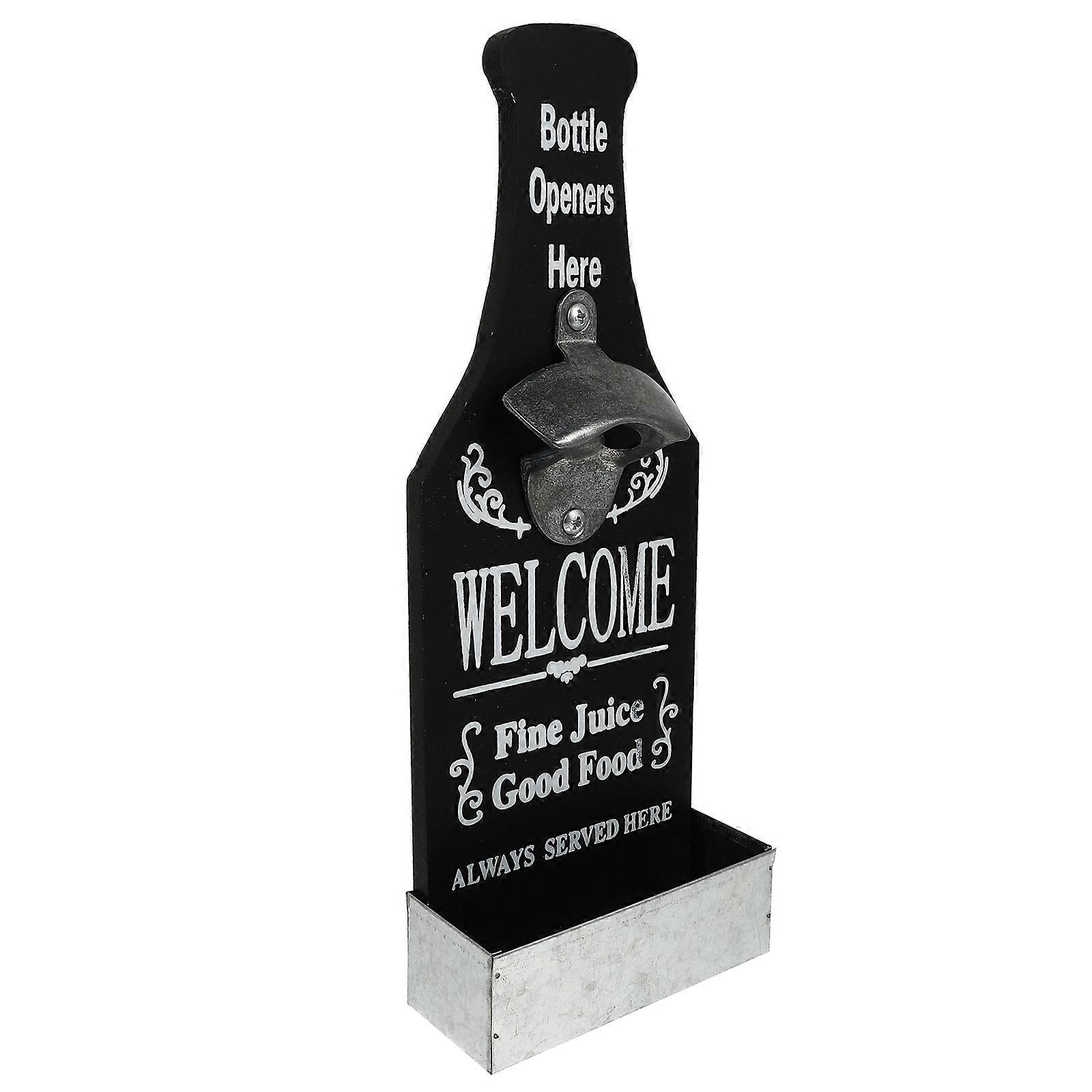 Wall Mounted Bottle Opener Creative Design For Home Kitchen And 32X12Cm Functionality 1Set