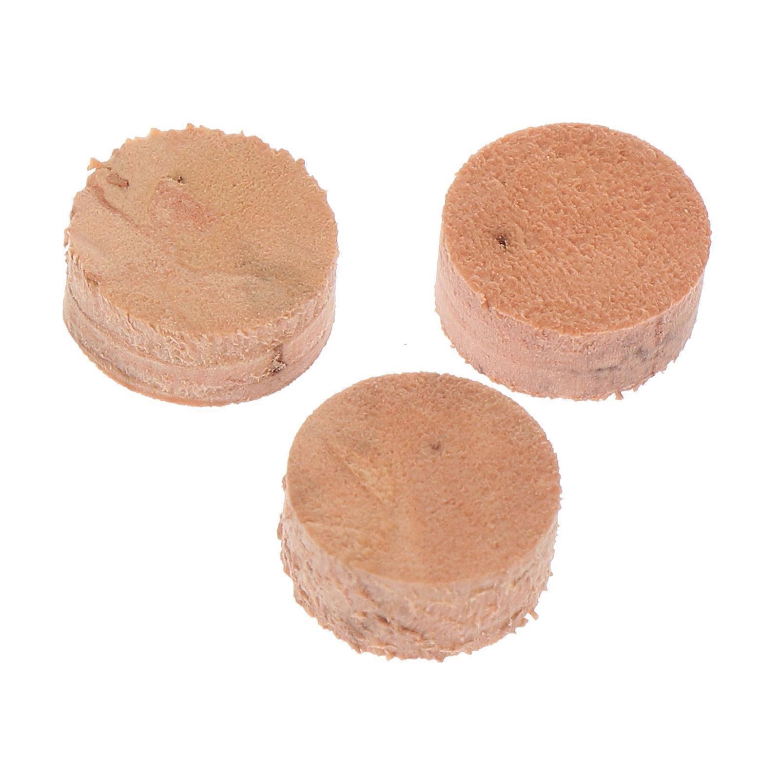 Musical Tuba Cork Pads 3Pcs Replacement Accessories For Tuba Players Khaki Color Durable Material