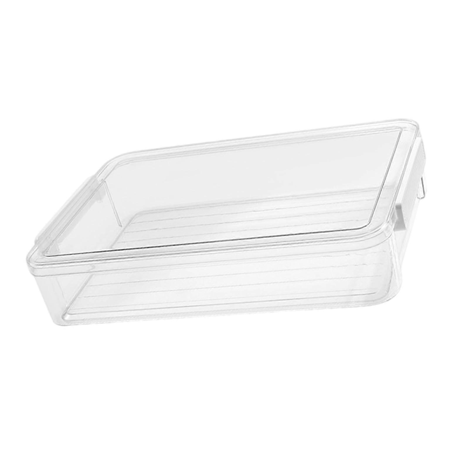 Paper storage box file box clear file organizer stackable document box for documents school office storage large