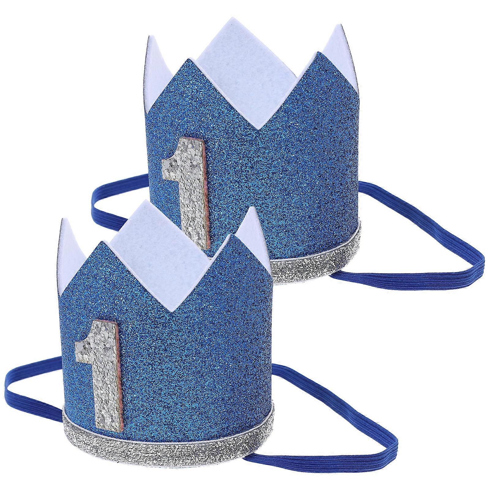 Baby Birthday Crown for Decor Felt Material Lightweight and Comfortable with Rope Design Fits Most Babies Multi Color