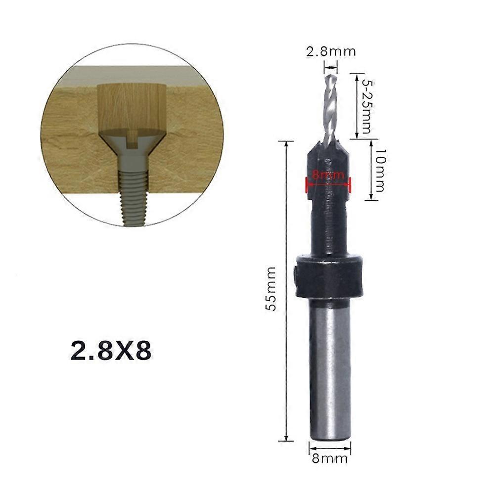 8mm Reaming Drill Bit Reaming Drill Bit Reaming Bit Hard Alloy Drill Bit Round Shank Self Tapping Woodworking