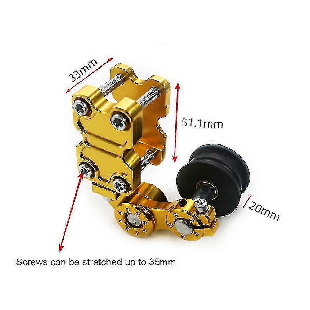 Universal motorcycle chain adjuster for easy tension adjustment
