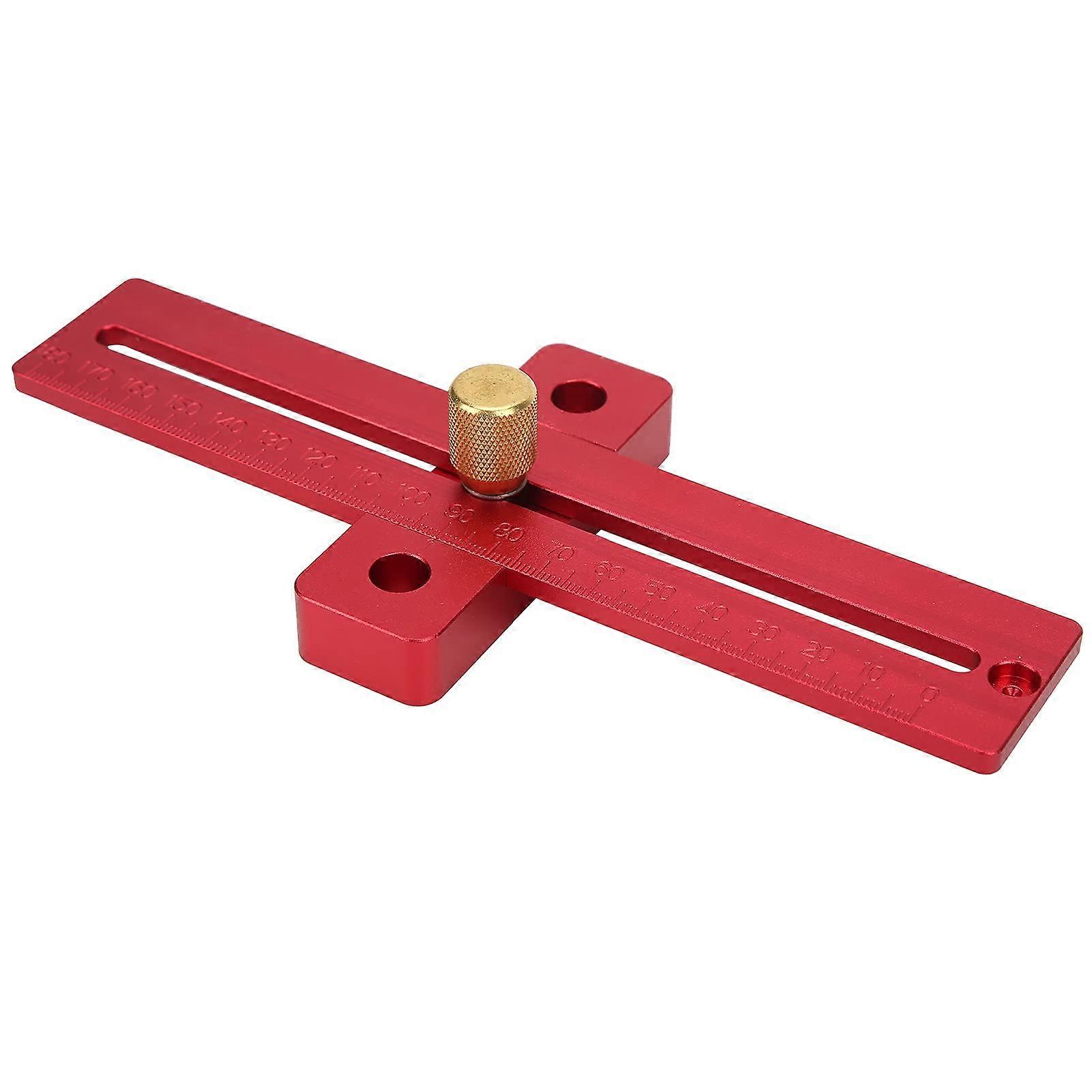 TType Scriber Measuring Tool, Aluminum Alloy TType Ruler for Woodworking Measurements for Furniture Making and Perforating Furniture