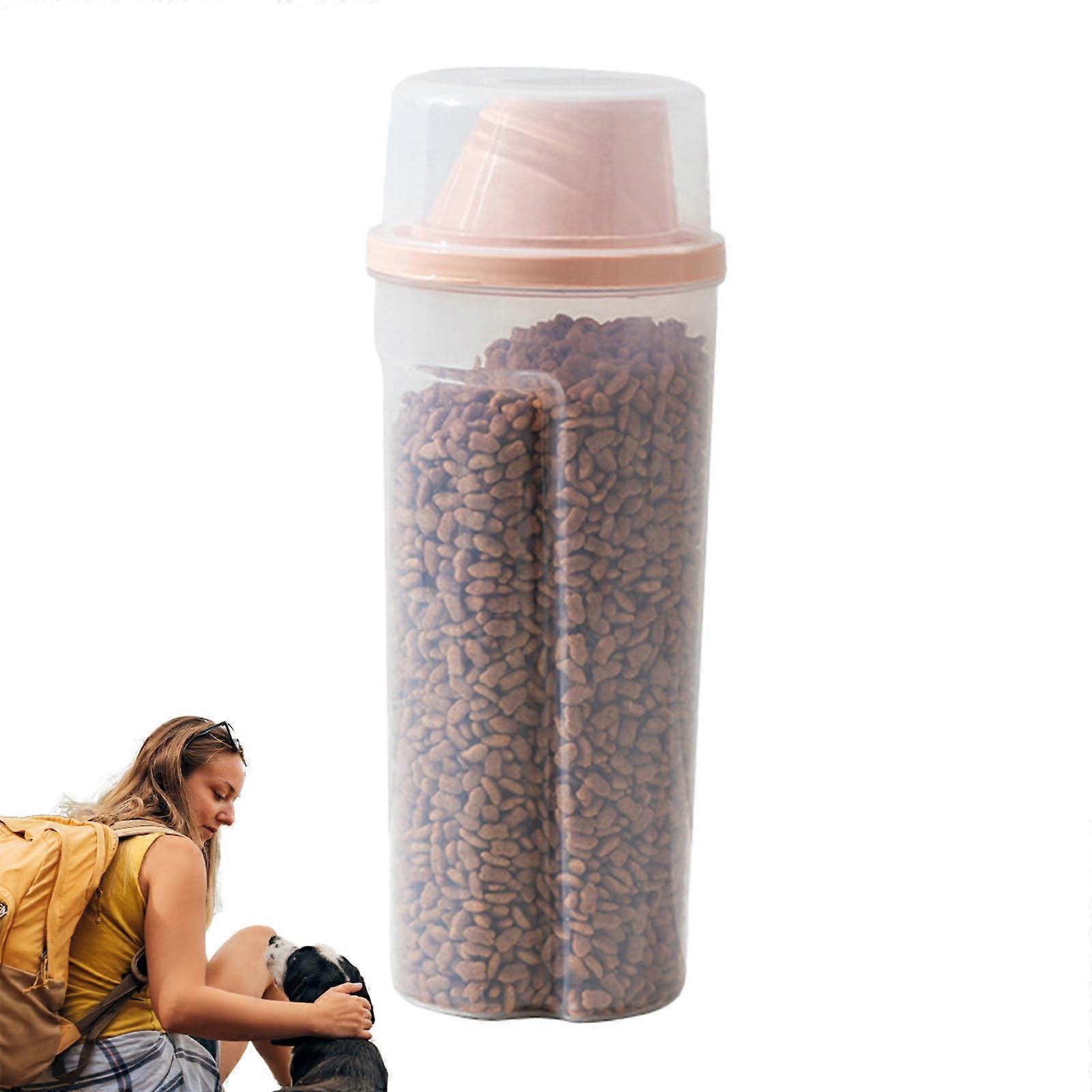 Dog food container – 1500 ml airtight storage with scale, funnel for easy pouring
