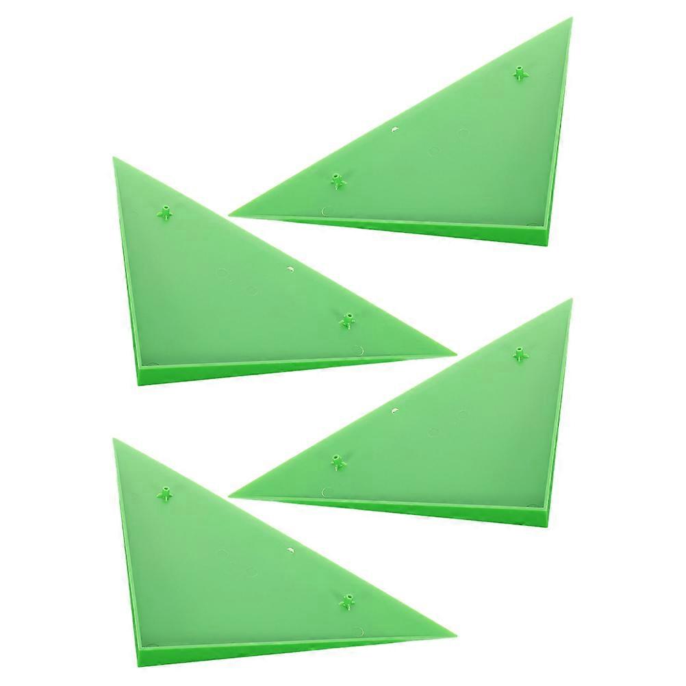 Soccor Table Corner Protector 4Pcs Triangle Shape For Foosball Tables Suitable For Home And Party Use With Green Durable Plastic Material
