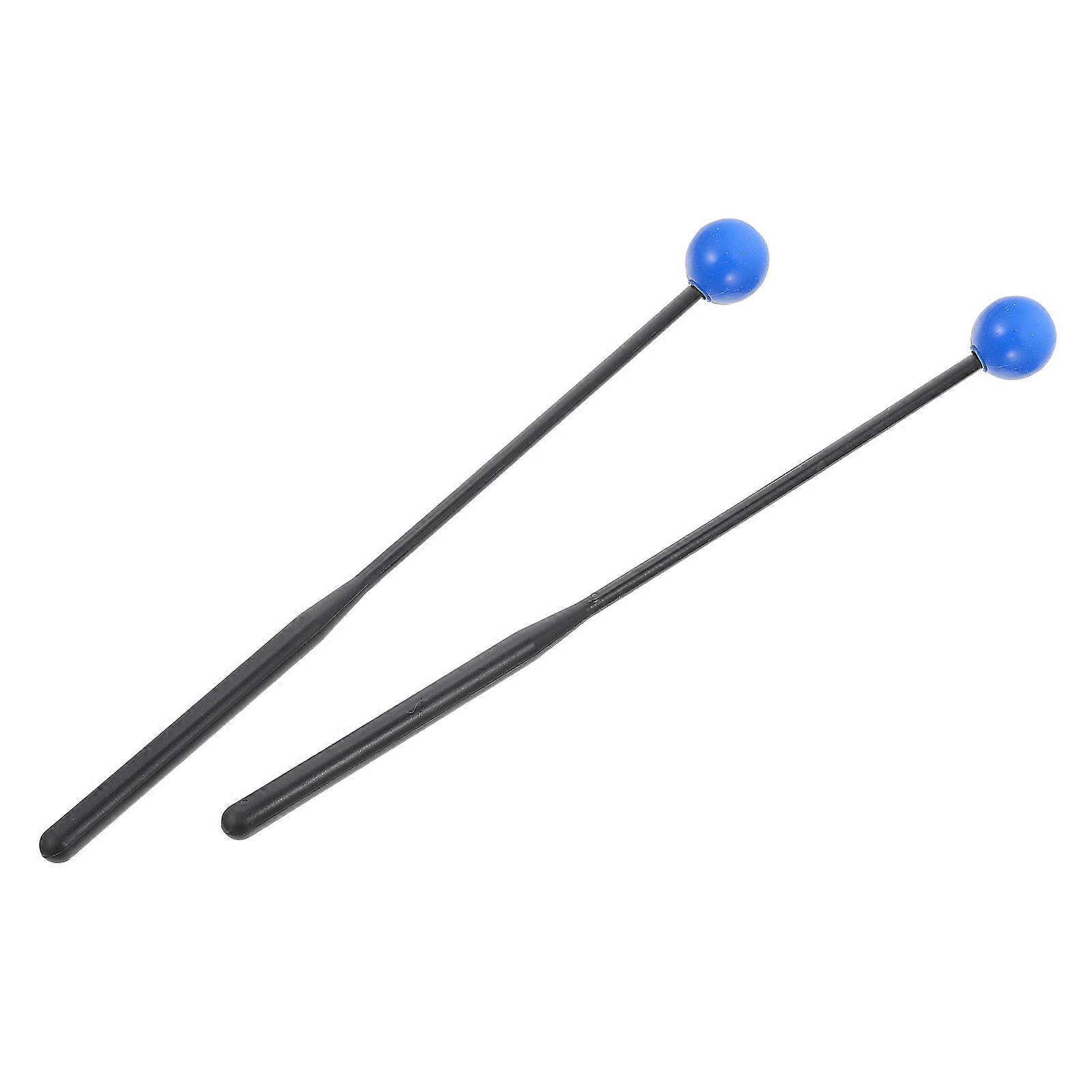 Music Production 2Pcs Professional Tongue Drum Mallets Marimba Sticks Beginners Blue