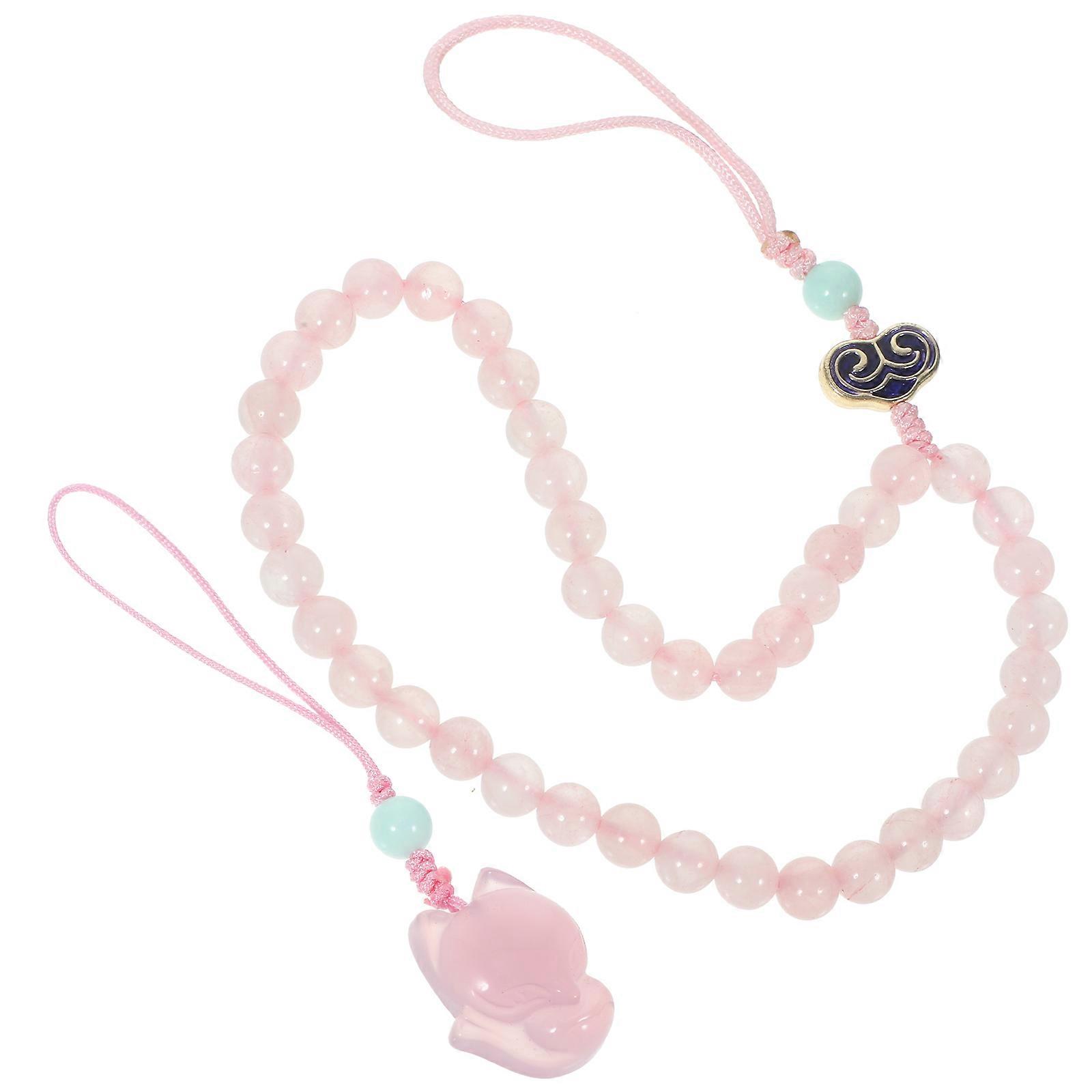 Crystal Beading Phone Strap with Pendant for Secure Phone Use and Stylish Gifts Ideal for Outdoor Activities