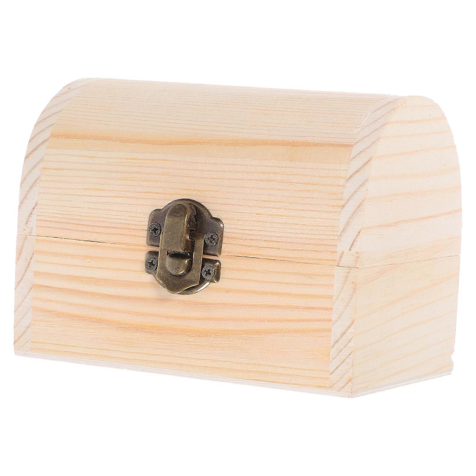 Handmade Wooden Box, Unfinished Design for Artistic Touch, Functional and Stylish