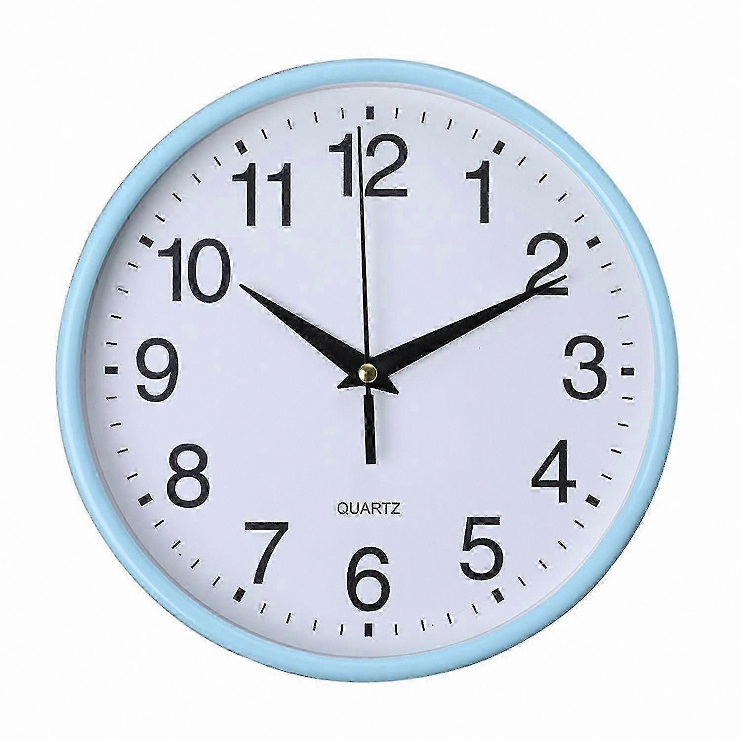 Silent Quartz Wall Clock, Non-Ticking Battery-Powered Decorative Clock for Home and Office Use
