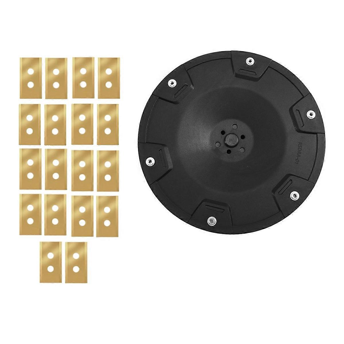 RSDRA01 Lawn Mower Cutter Head for A1 Lawn Mower Blade Plate 18 Blades Tools