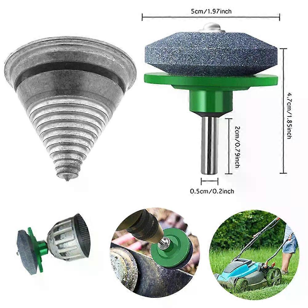 Rotary Drill Bit Lawn Mower Blade Grinder Sharpener Lawn Mower Sharpener Universal Garden Grinder Sharpener Balancer Tool