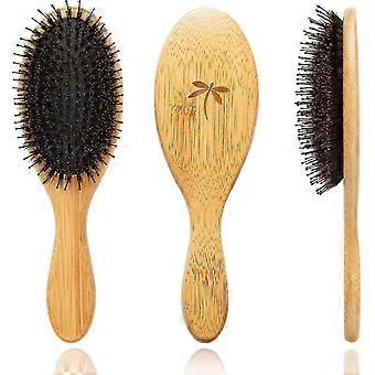 For Boar Bristle Hair Brush - Hair Brushes for Women & Mens Hair Brush, Detangler Brush, Hairbrush
