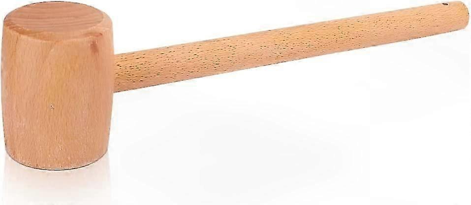 Ergonomic Wooden Hammer with Mini Handle for DIY Leather and Carpentry Projects