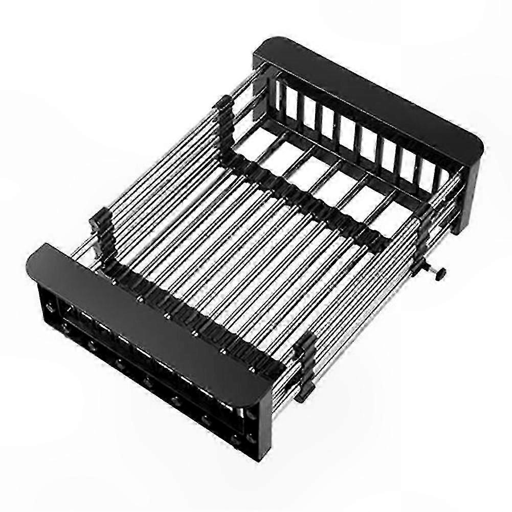 Multi-Functional Adjustable Dish Rack for Kitchen Sink Storage and Draining