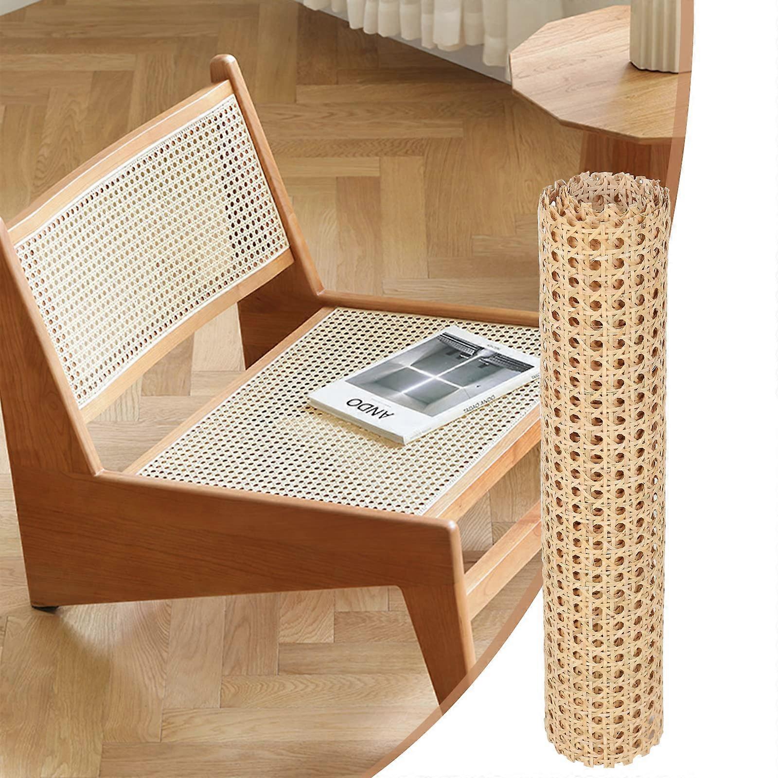 Natural Rattan Webbing, Viennese Braid, Handmade Rattan for DIY Decoration (60x100cm)