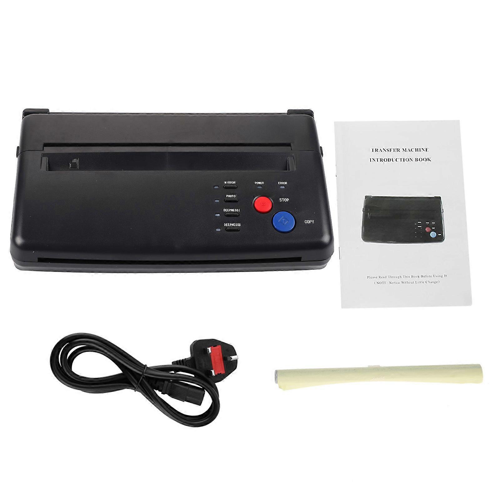 2Types Portable A5 A4 Paper Tattoo Transfer Stencil Thermal Copier Printer Machine -