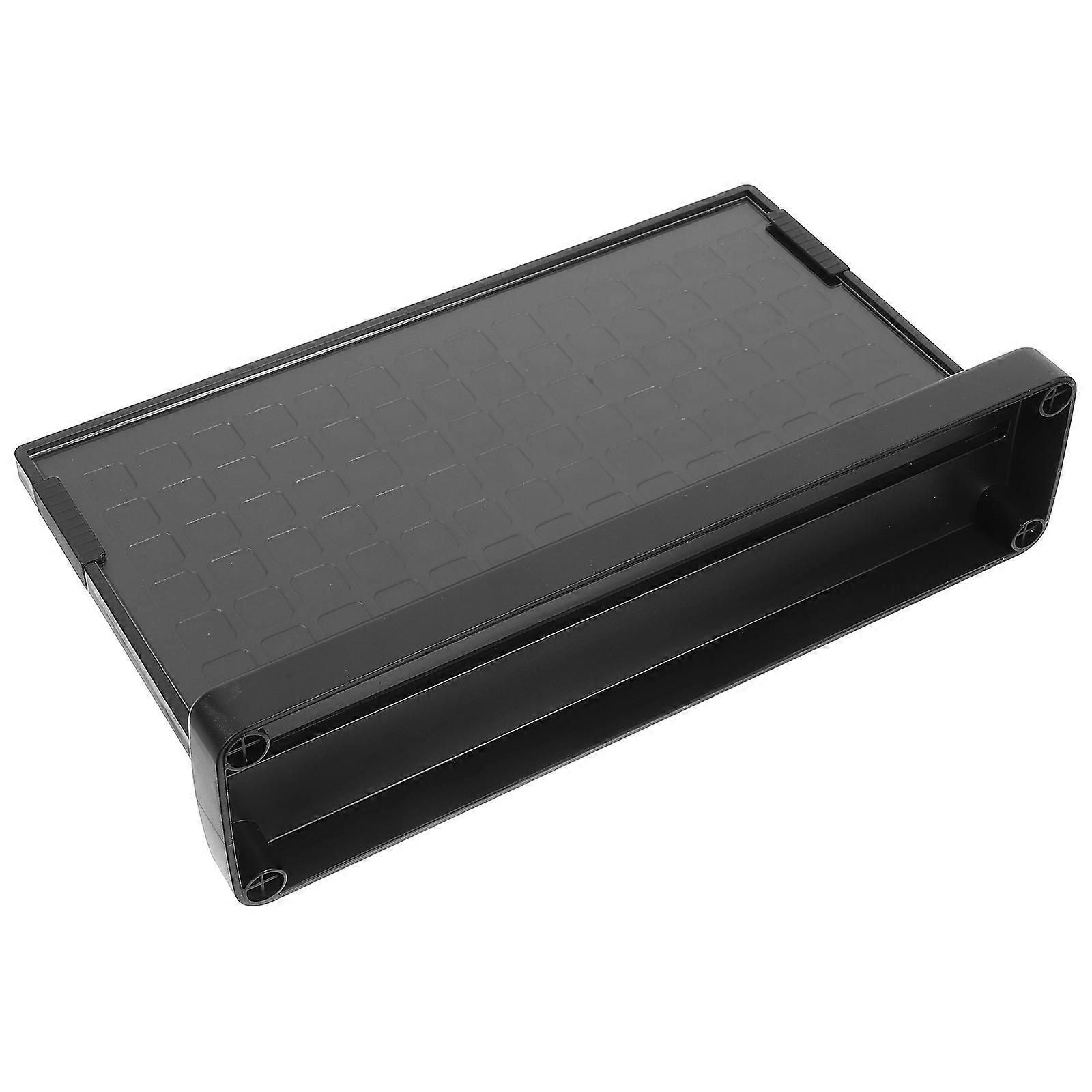 Here's a well structured product description and key features list for the **Clear Plastic Tabletop Sign Holder with Stable Base Display Stand**: