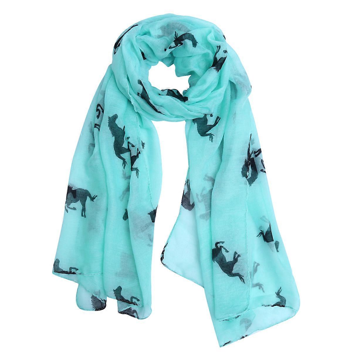 Versatile Blue Voile Scarf Shawl Wrap For Ladies Designed For All Seasons And Occasions 1Pack