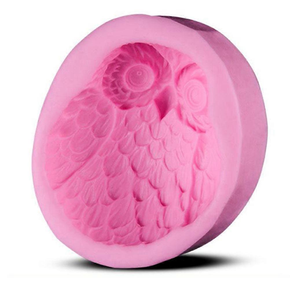 Silicone Owl Mould For Cake Decoration And Chocolate Making Suitable For Craft Enthusiasts In Pink Color With Environmental Technology 1Set