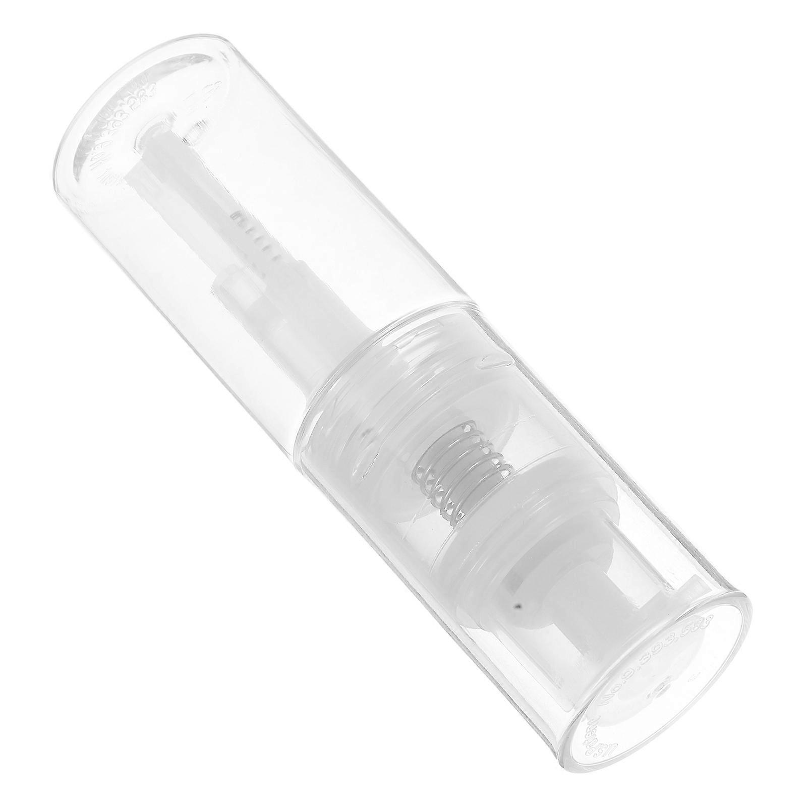 Flacon de poudre de talc transparent avec buse de verrouillage pour le stockage Récipient de poudre de maquillage portable 35ml