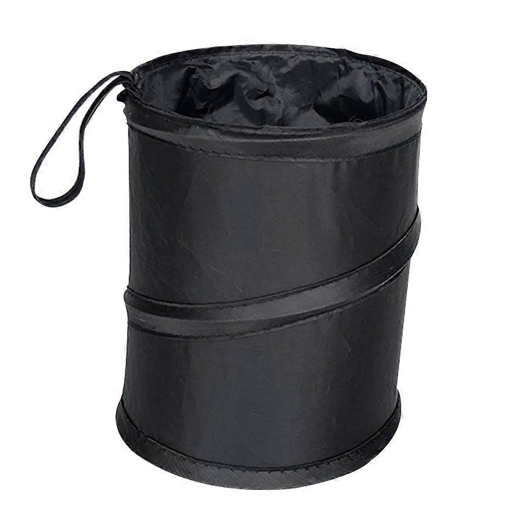 Automobile Trash Can Black Color For Car Environment 16x20Cm Compact Design 1Pcs