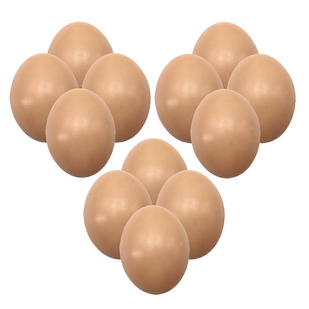 12pcs DIY Craft Fake Eggs Realistic Simulation Easter Decor Kit for Painting & Display