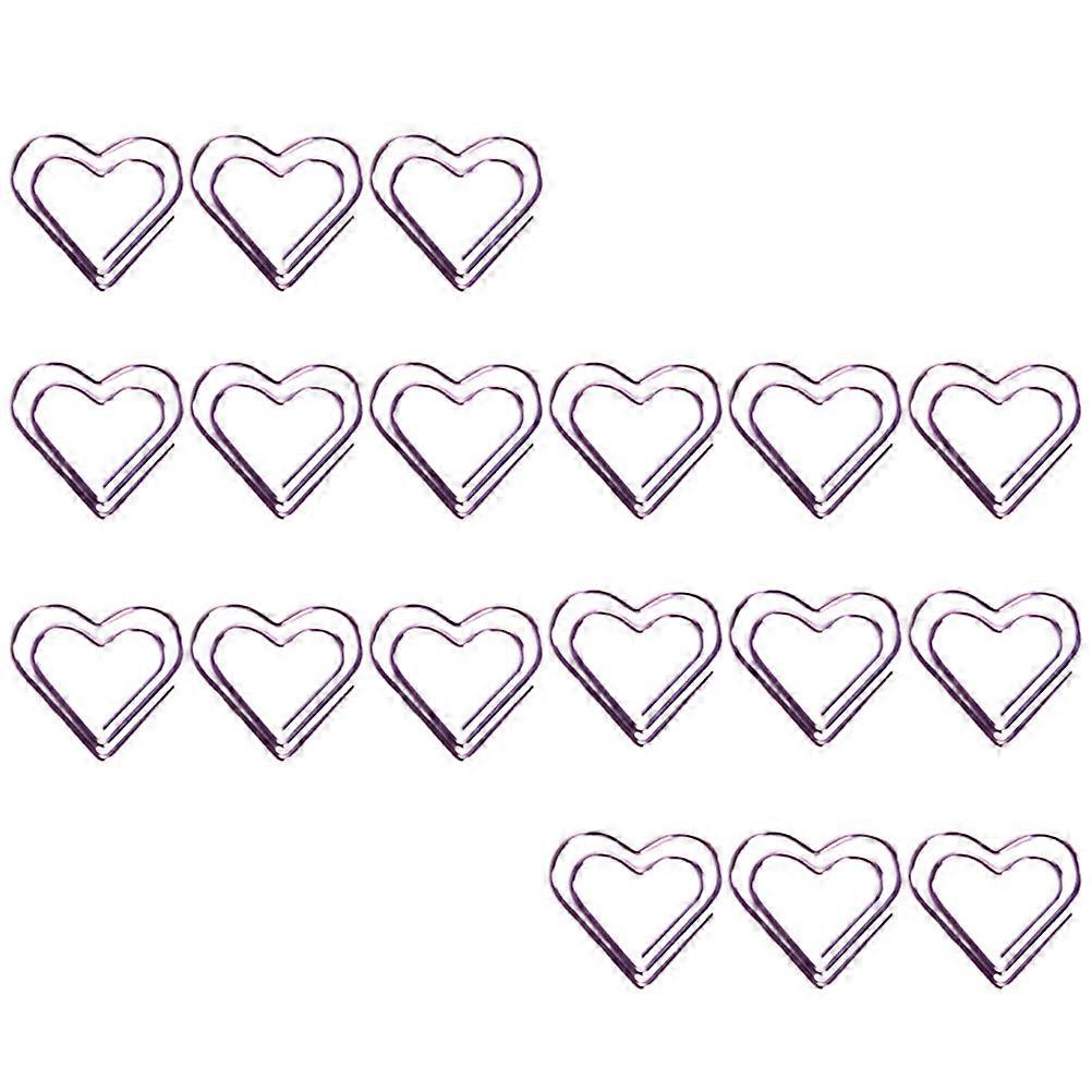 18Pcs Purple Decorative Paper Clips Metal Strong Clamping Force for Office Use and School Projects