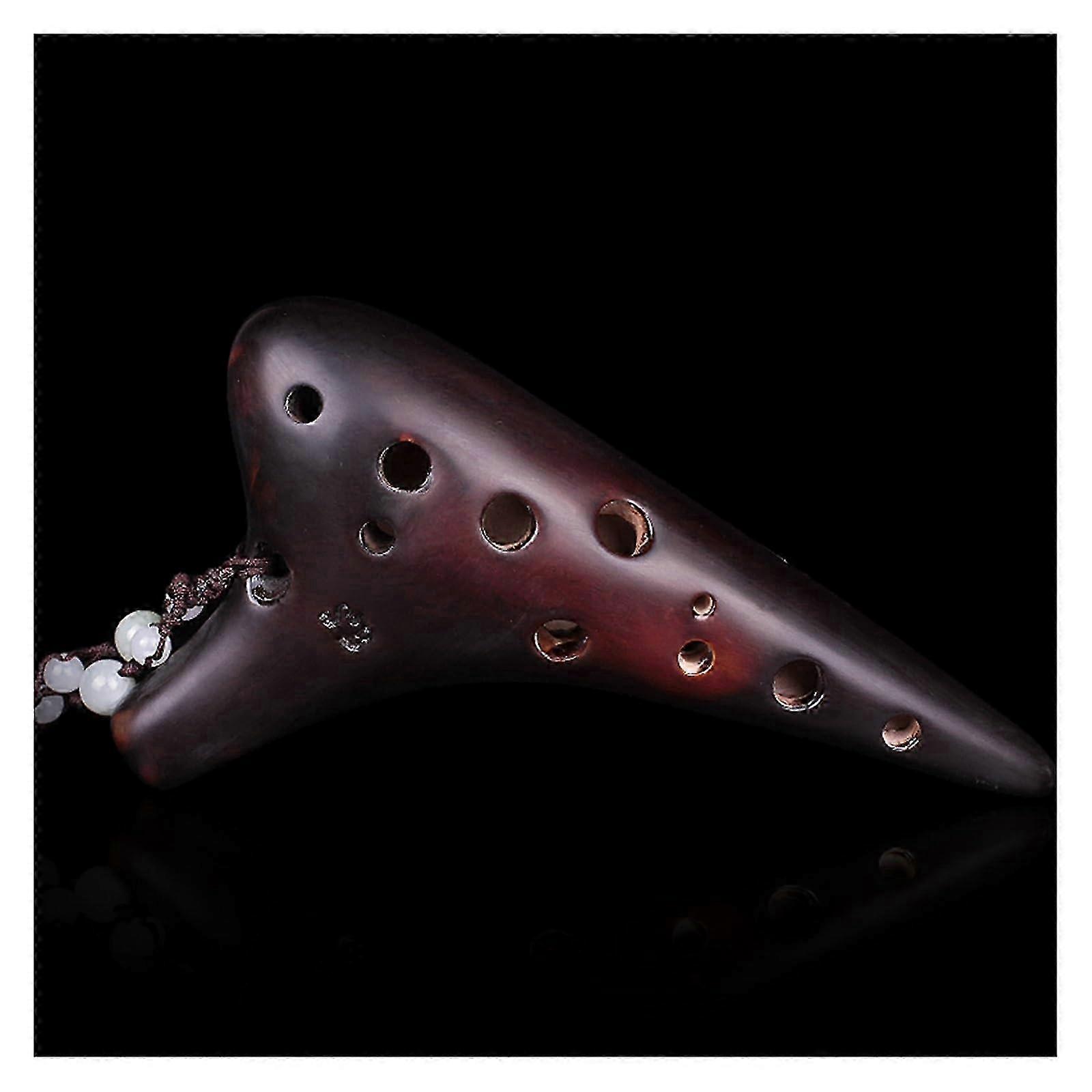 Classe Performance Ocarina fumé 12 trous en soprano B Format : Instrument professionnel