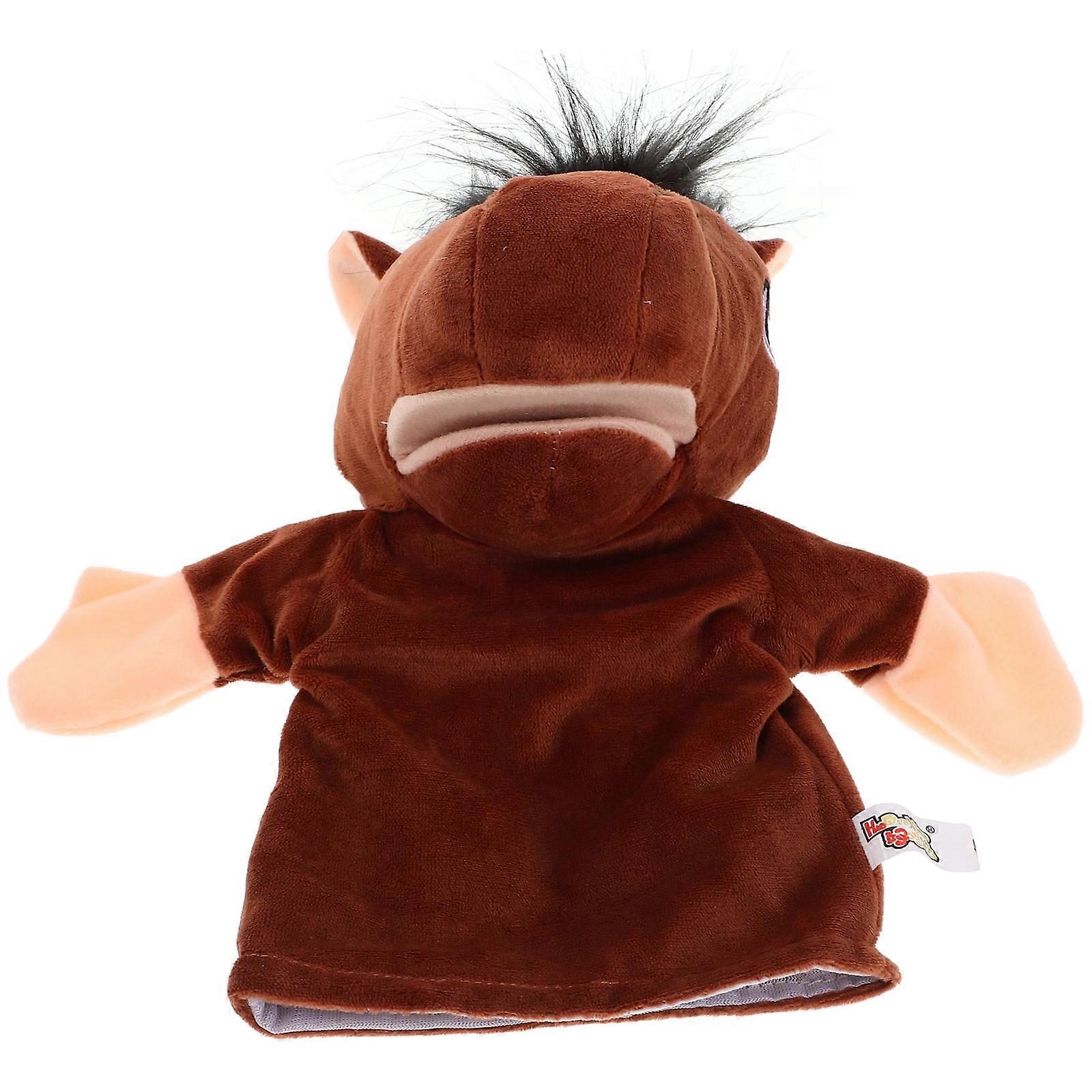 Animal Hand Puppets with Movable Mouths for Interactive Storytelling, Teaching, and Preschool Activities – Soft Plush for Imaginative Play