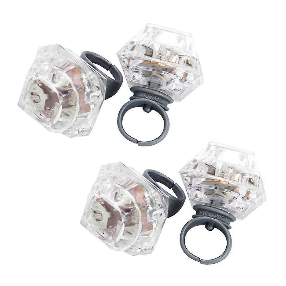 Shining LED Ring 24Pcs Festive Jewelry Suitable For Parties Adjustable Design With Luminous Feature
