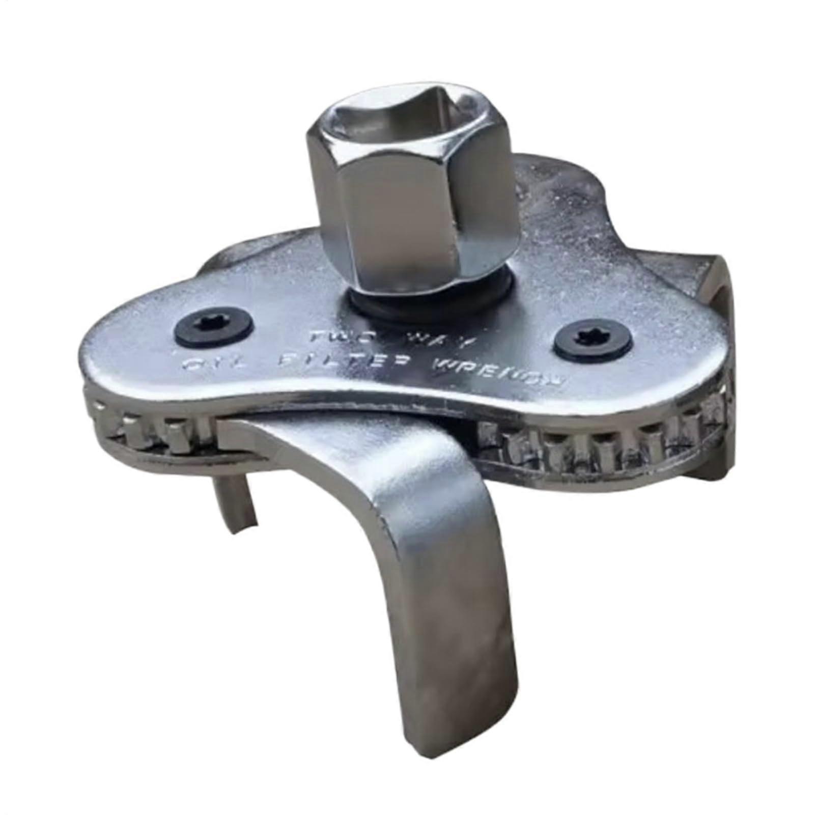 Oil Filter Wrench | Flat Three-Jaw Universal Tool For Oil Change, Cars, Trucks, Motorcycles