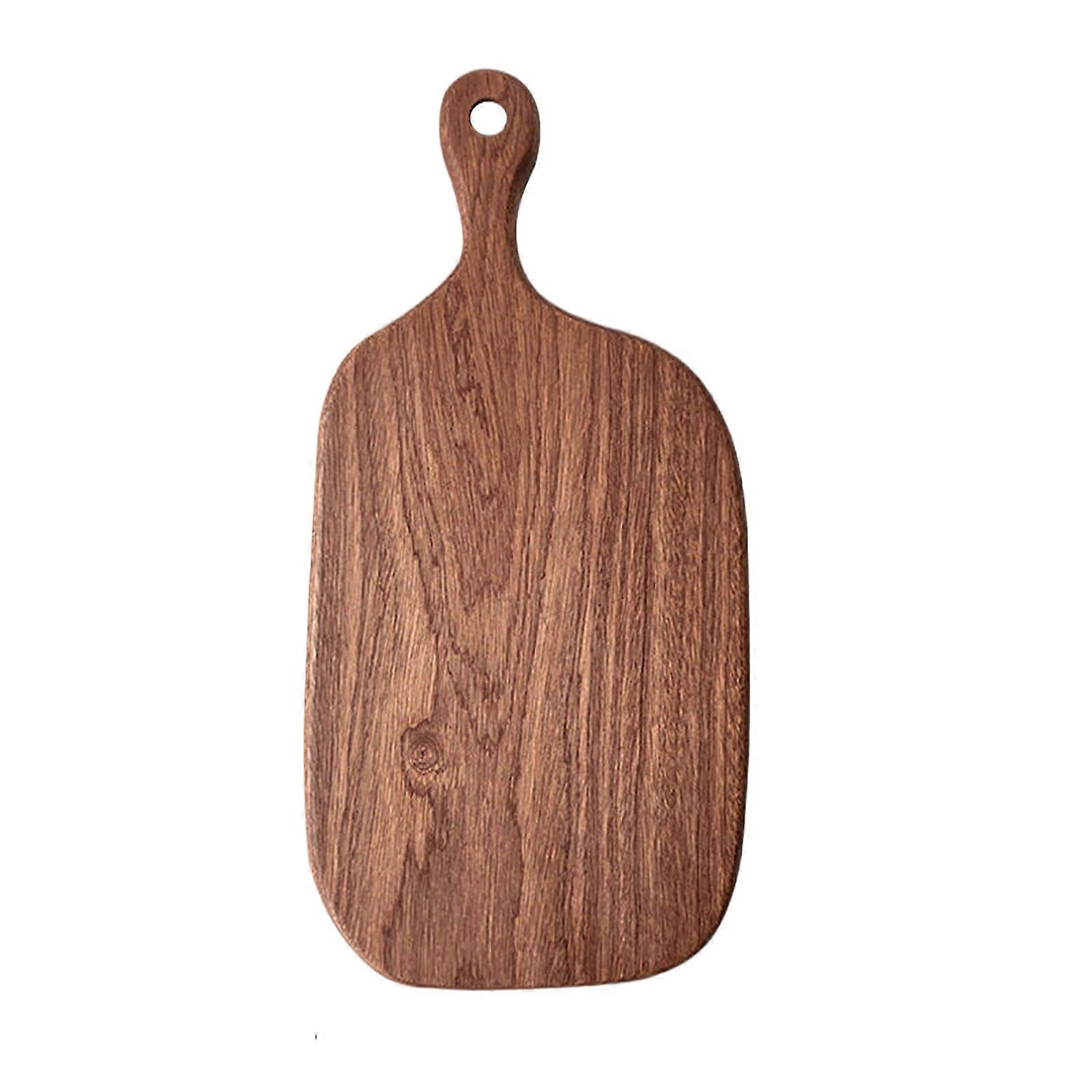 1 compact wooden cutting board with handle for bread, vegetables, fruit, and cheese, with hole Wood03