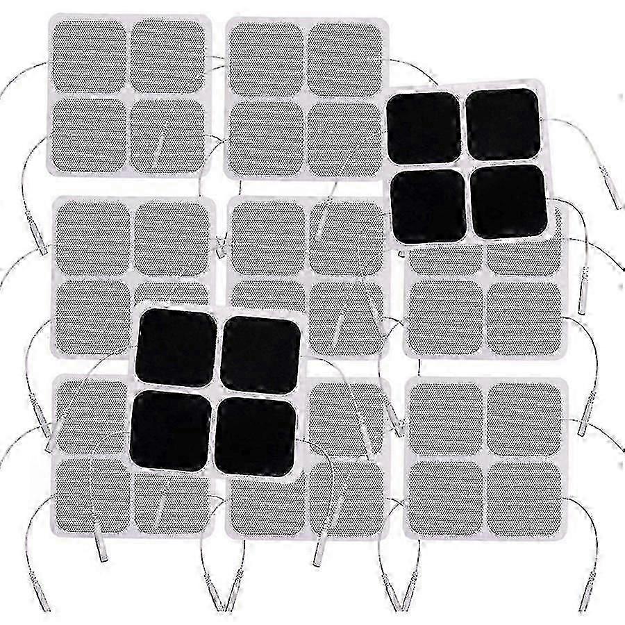 40 stk Tens Unit Pads, 2x2 elektroder for EMS muskelstimulator elektroterapi pads
