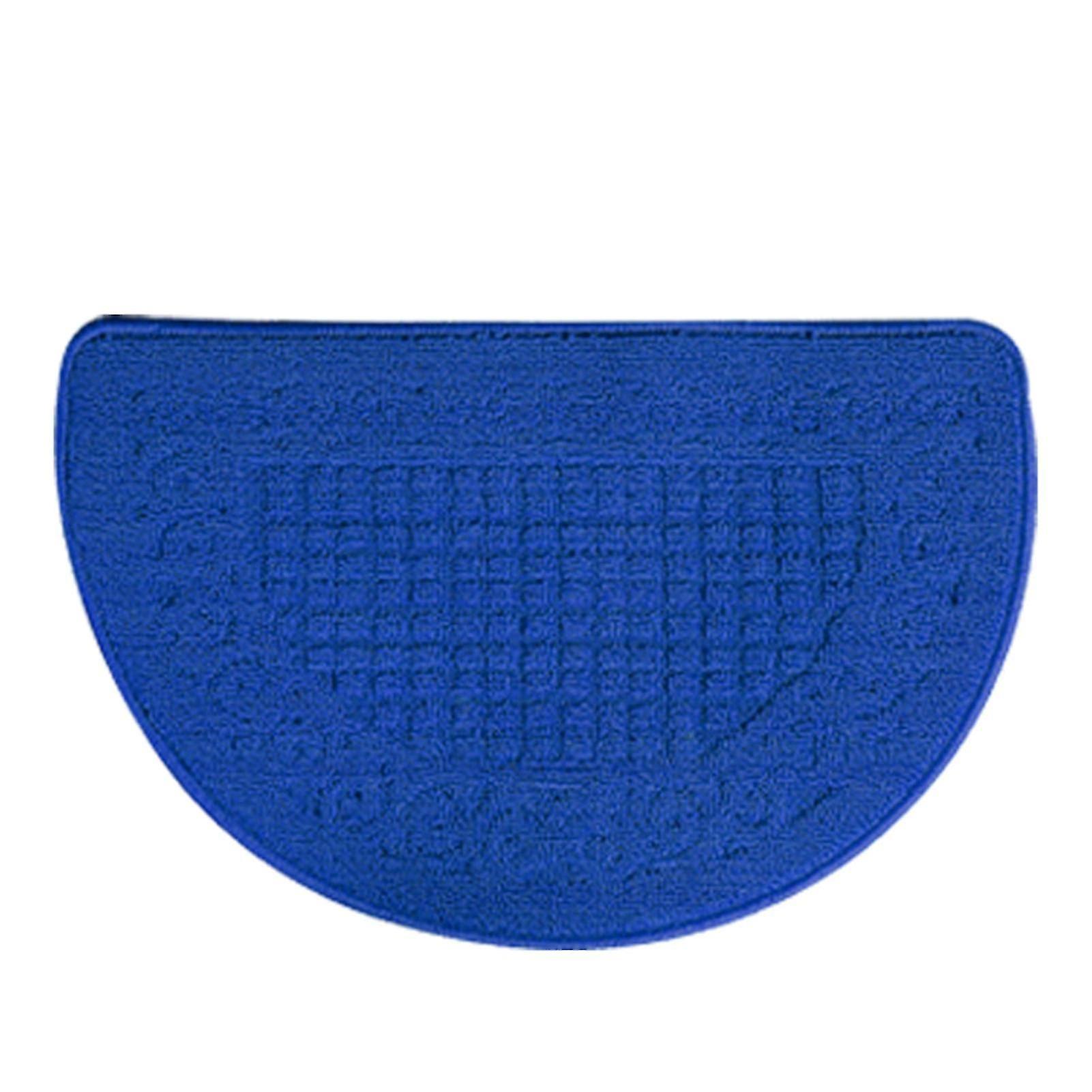 Tapete Semicírculo Azul 48x78cm, Antiderrapante