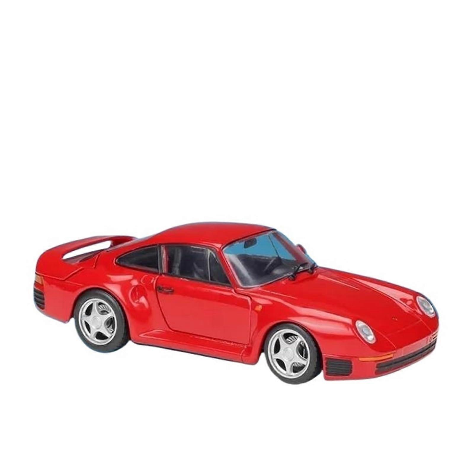 Die-Cast Vehicles Motor Vehicles 1:24 Scale 959 Alloy Model Car Red Finished Ornament for Collectors