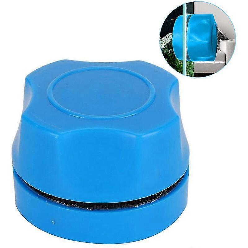 Magnetic Aquarium Glass Cleaner Brush for Algae Scrapers, Suitable for Small Aquariums, Blue