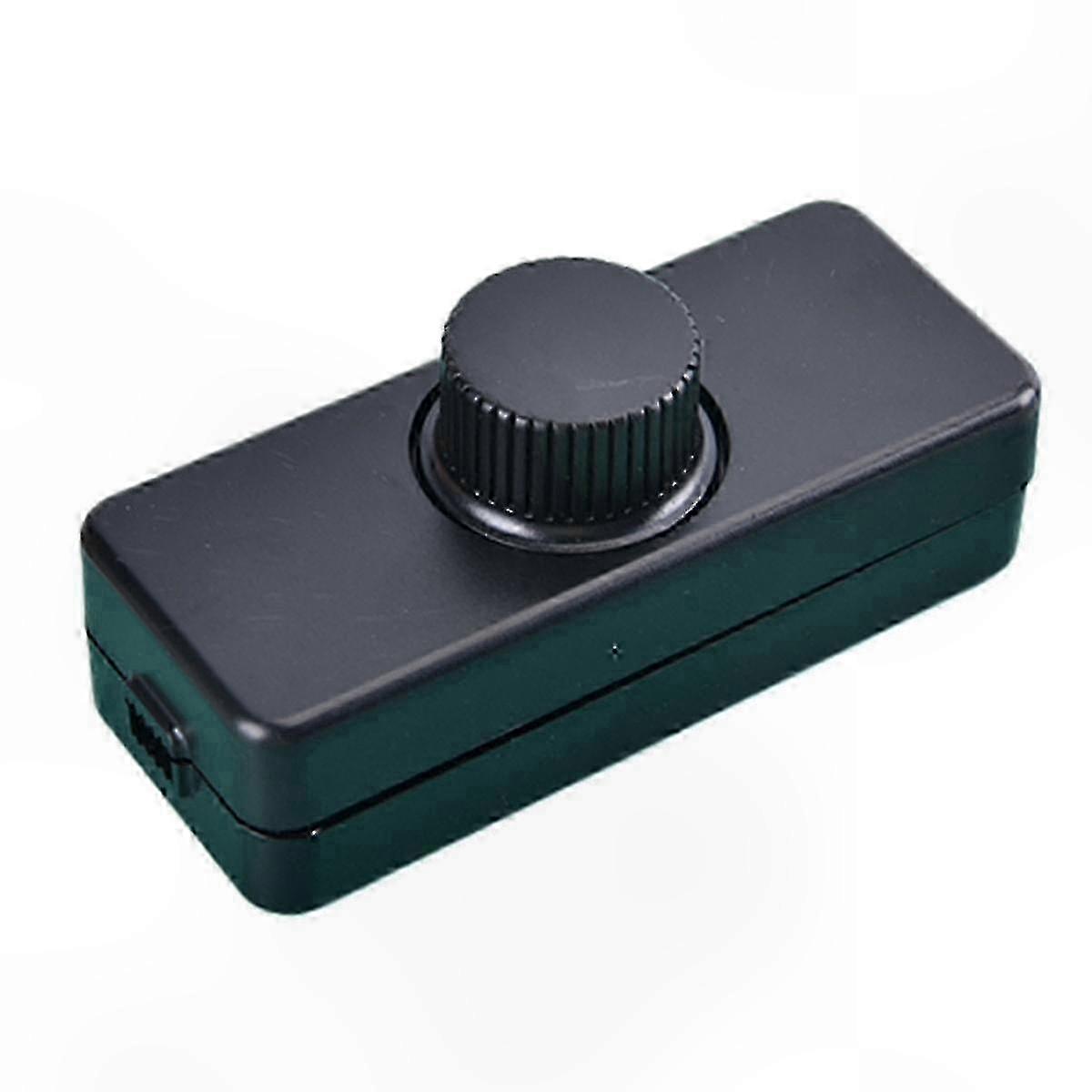 Dimmable LED Light Switch Controller, Adjustable Voltage, Black Finish