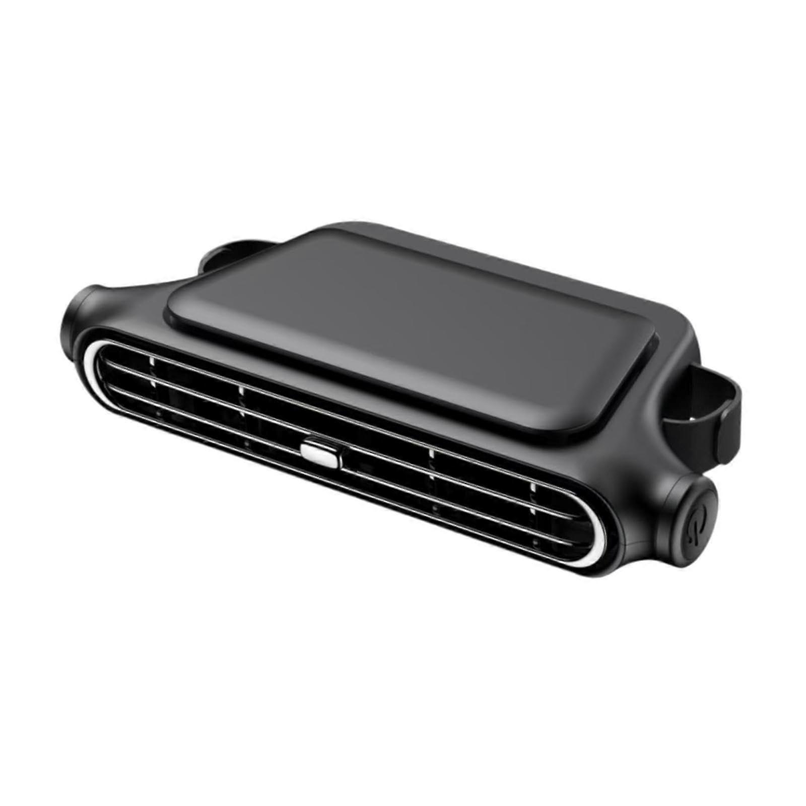 后座汽车风扇，3速可调，高尔夫球车，空气循环风扇，冷却，黑色