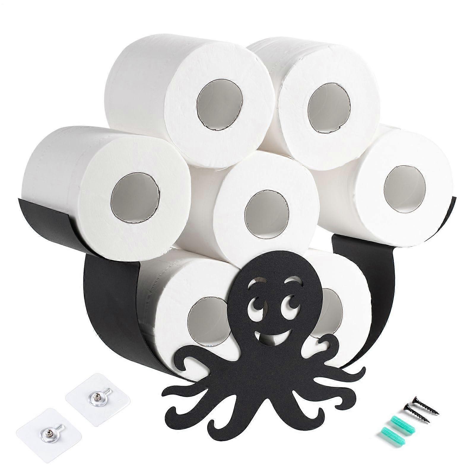 Funny Toilet Paper Holder Coastal Style Wall-Mounted Small-Space Bathroom And Guest Toilet Tissue Storage