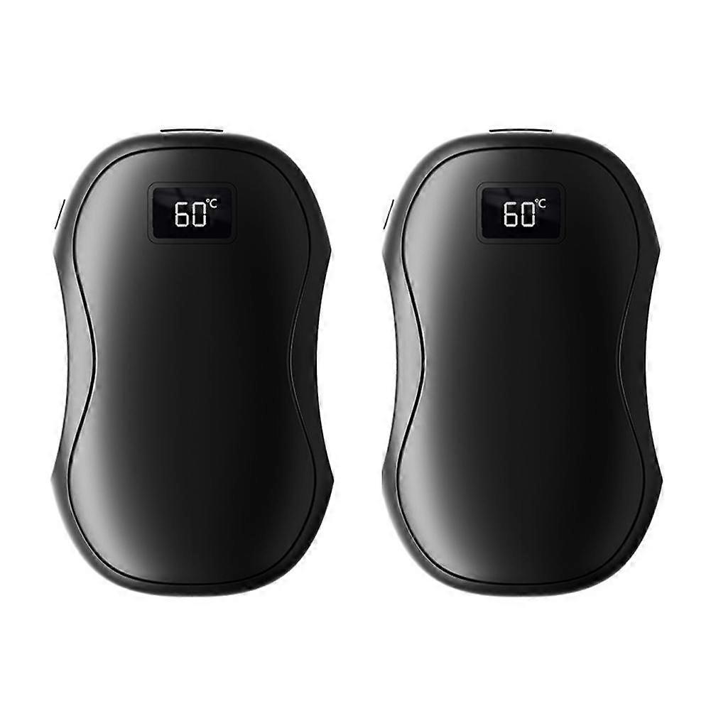 Magnetic2in1Hand Warmers USB Rechargeable Adjustable Temperatures Digital Screen